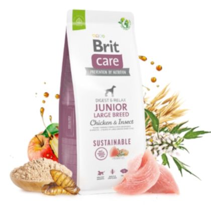 Brit Care Dog Sostenible Junior Large Breed Pollo