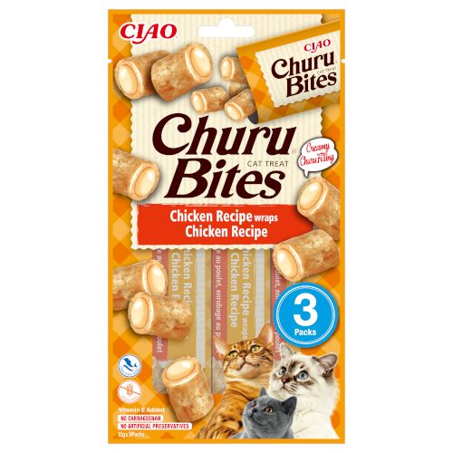 Churu Cat Bites Receta de Pollo, 12 x 30 Gr
