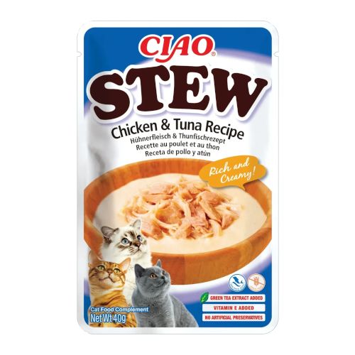 Churu Cat Chicken Stew Atún, 12 x 40 Gr