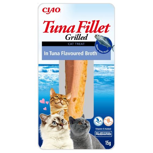 Churu Cat Filete de Atún en Caldo de Atún, 12 x 15 Gr
