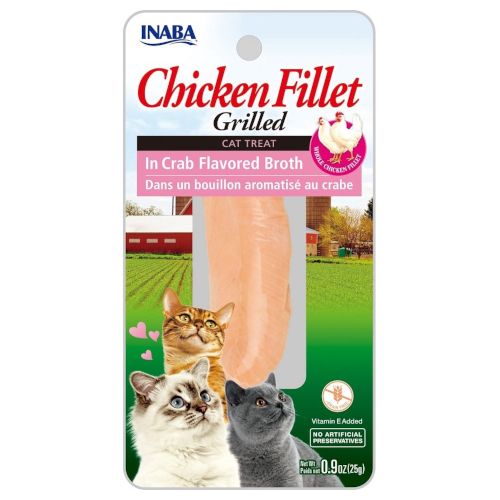 Churu Cat Filete Pollo Tierno Caldo Cangrejo, 12 x 25 Gr