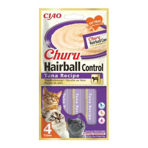 Churu Cat Hairball Receta de Atún, 12 x 56 Gr