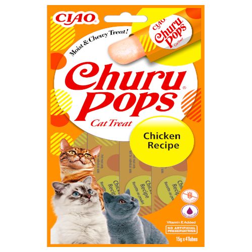 Churu Cat Pops Receta de Pollo, 12 x 60 Gr