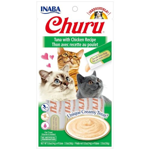 Churu Cat Receta de Atún con Pollo, 12 x 56 Gr