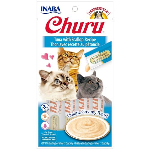 Churu Cat Receta de Atún con Vieira, 12 x 56 Gr