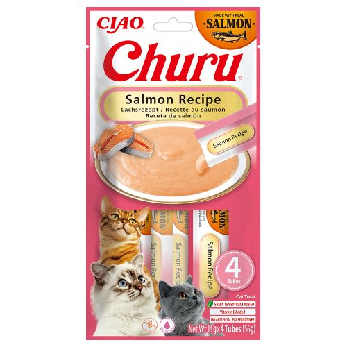 Churu Cat Receta de Salmón, 12 x 56 Gr
