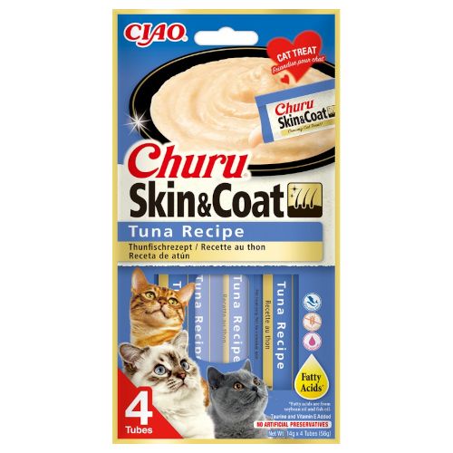 Churu Cat Skin-Coat Receta Atún, 12 x 56 Gr
