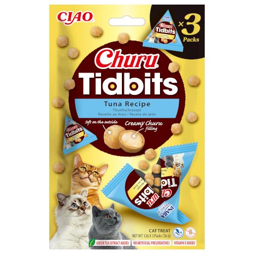 Churu Tidbits Receta de Atún, 6 x 36 Gr