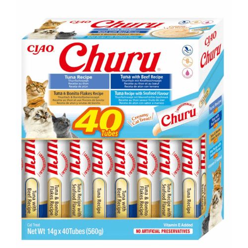 Churu Cat Variedades de Atún, 40 x 14 gr