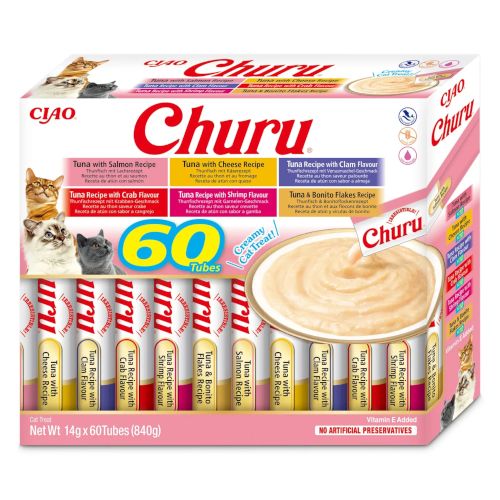Churu Cat Variedades de Atún, 60 x 14 gr