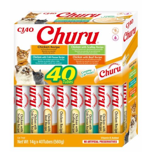 Churu Cat Variedades Pollo, 40 x 14 gr