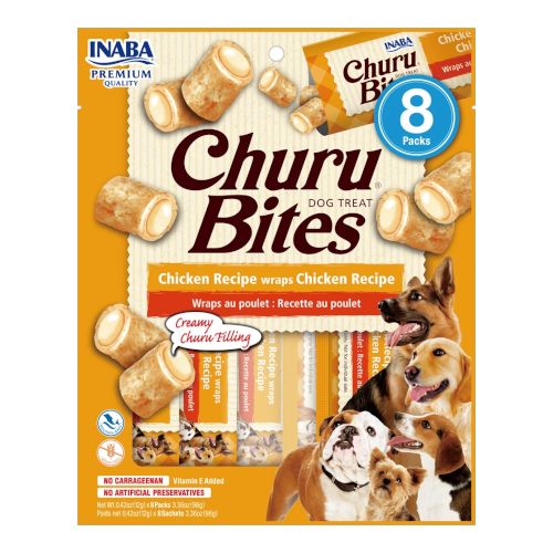 Churu Dog Bites Receta de Pollo, 8 x 96 Gr