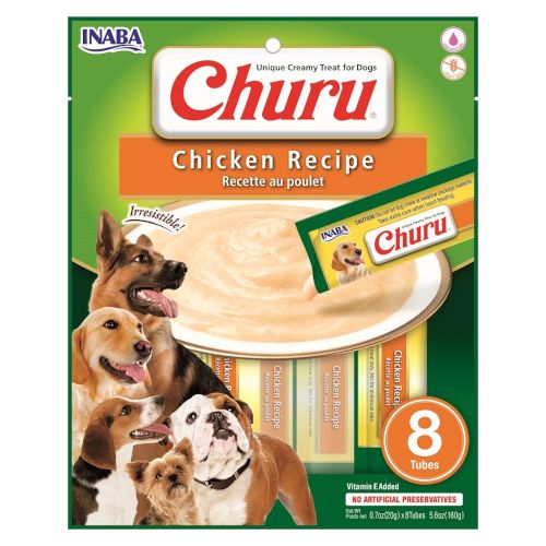 Churu Dog Receta de Pollo, 8 x 160 Gr