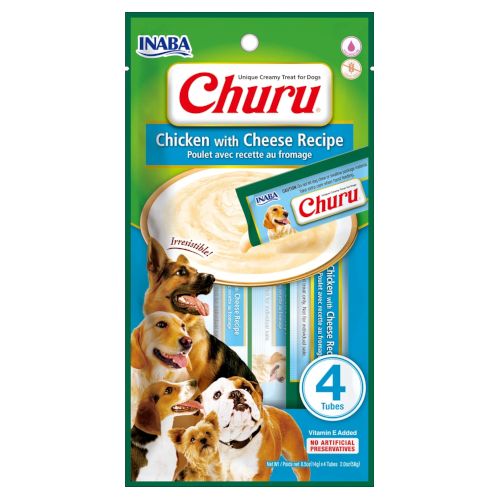 Churu Dog Receta de Pollo con Queso, 12 x 56 Gr