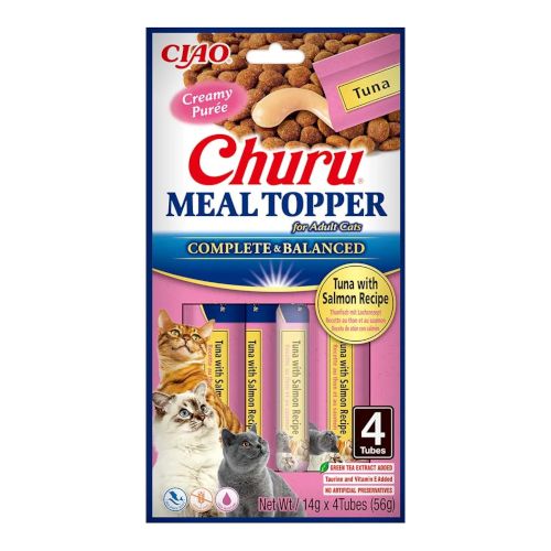 Churu Meal Topper Atún con Salmón, 12 x 56 Gr