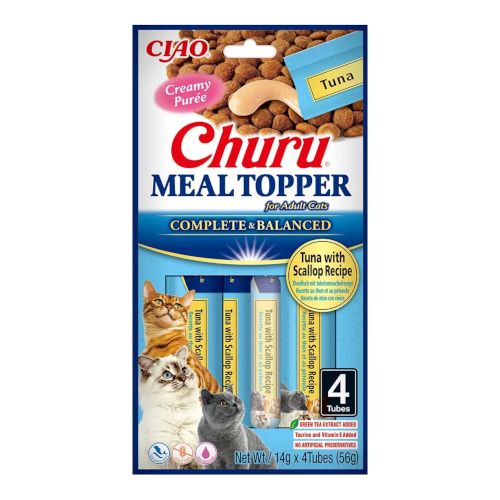 Churu Meal Topper Atún con Vieira, 12 x 56 Gr