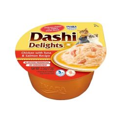 Dashi Delight Pollo con Atún y Salmón, 6 x 70 Gr