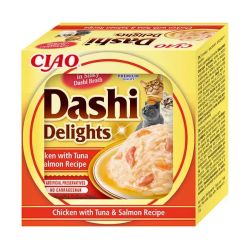 Dashi Delight Pollo con Atún y Salmón, 6 x 70 Gr