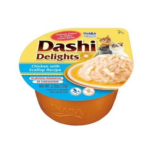 Dashi Delight Pollo con Vieira, 6 x 70 Gr