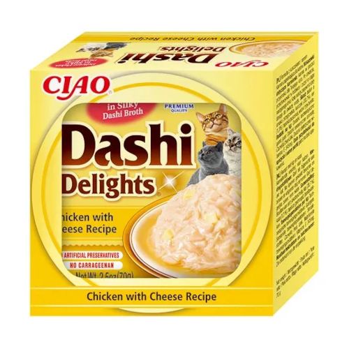 Dashi Delight Pollo Con Queso, 6 x 70 Gr