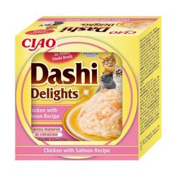Dashi Delight Pollo Con Salmon, 6 x 70 Gr