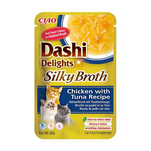 Dashi Delight Silky Broth Pollo y Atún, 12 x 40 Gr
