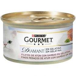 Gourmet Diamant Finas Láminas Atún y Gambas 85g