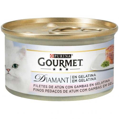 Gourmet Diamant Finas Láminas Atún y Gambas 85g