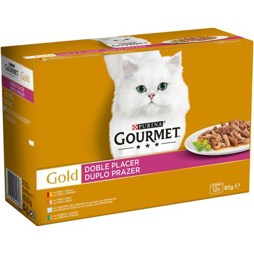 Gourmet Gold Doble Placer Pack Surtido, 12x85g