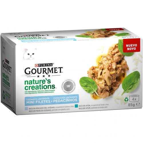 Gourmet Nature Pack Pescado Océano/Atún, 4x85 gr