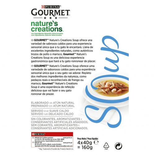 Gourmet Nature's Soup Atún y Gambas, 40 G