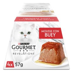 Gourmet Revelation Mousse Buey 4x57 g.