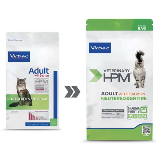 HPM Cat Adult Salmon Neutered - Entire