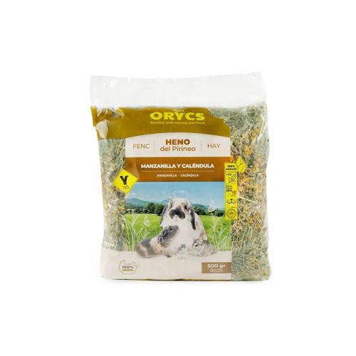 Mini Orycs Heno de Manzanilla y Caléndula, 500 gr.