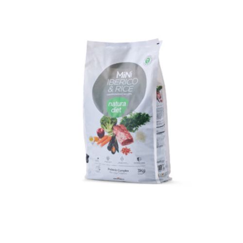 Natura Diet Dog Ibérico - Rice Mini, 3 Kg