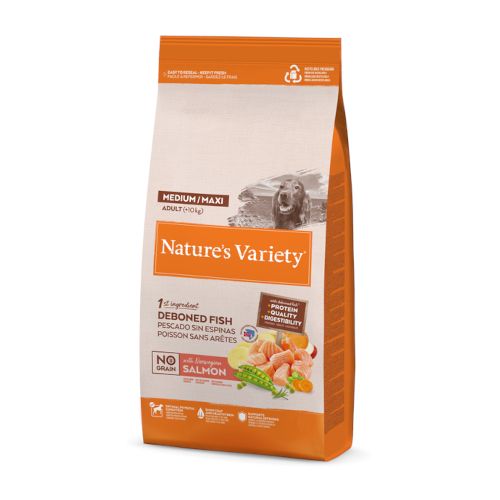 Nature's Variety Dog Med/Maxi Salmon No Grain