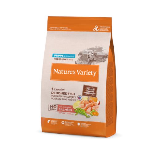 Nature's Variety Dog Puppy Med/Maxi Salmón No Grain