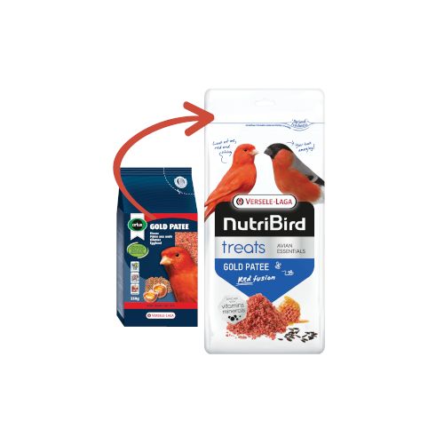 Nutribird Pasta Semi-humeda Gold Patee Rojo, 250gr
