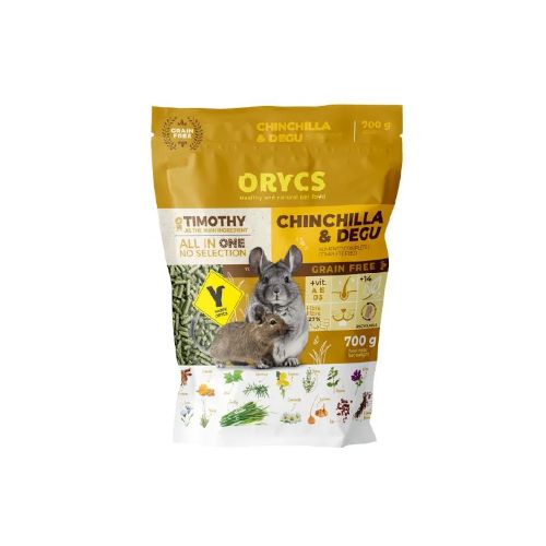 Orycs Chinchilla y Degu, 700gr