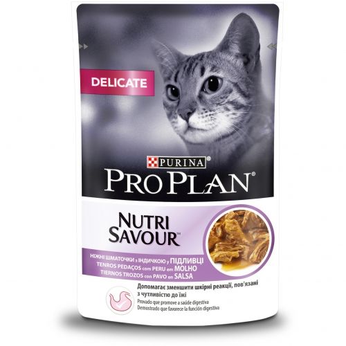 Proplan Nutri Savour Pavo en Salsa, 85 G