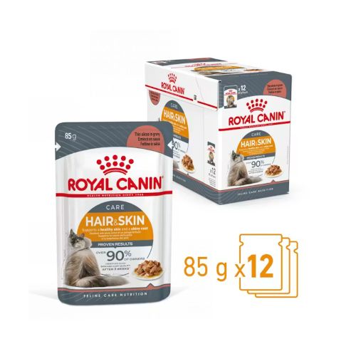 Royal Canin Hair & Skin Gravy, 12 x 85 Gr