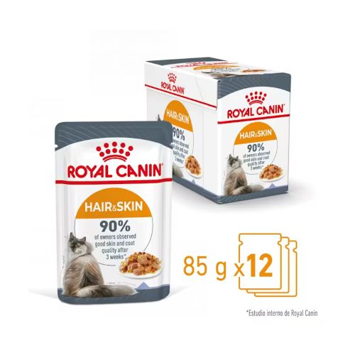 Royal Canin Hair & Skin Jelly, 12 x 85 Gr
