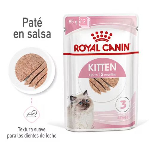 Royal Canin Kitten Loaf-Textura, Pack de 12u x 85 Gr