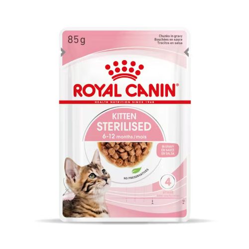 Royal Canin Kitten Sterilised Gravy, 12 x 85 gr