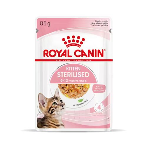 Royal Canin Kitten Sterilised Jelly, 12 x 85 gr