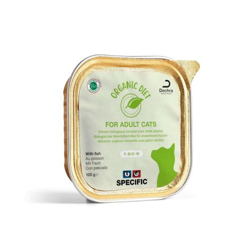 Specific Feline Adult-Organic Pescado, 8 x 100g