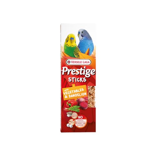 Sticks Prestige Periquitos (Vegetales) 2 unidades, 60 Gramos