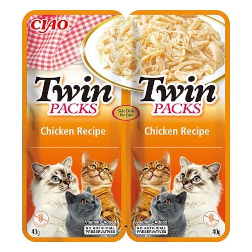 Twin Packs Cat Pollo en Caldo de Pollo, 12 x 80 Gr