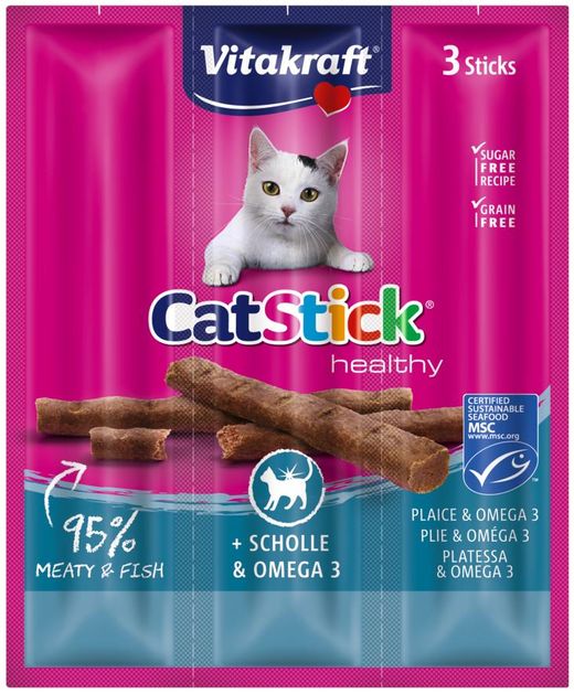 Vitakraft CAT STICK MINI SALMÓ I TRUITA, 3 UNITATS