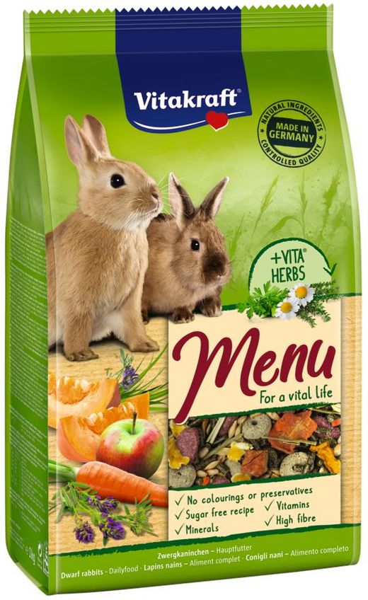 Vitakraft MENÚ VITAL CONILL, 1 K